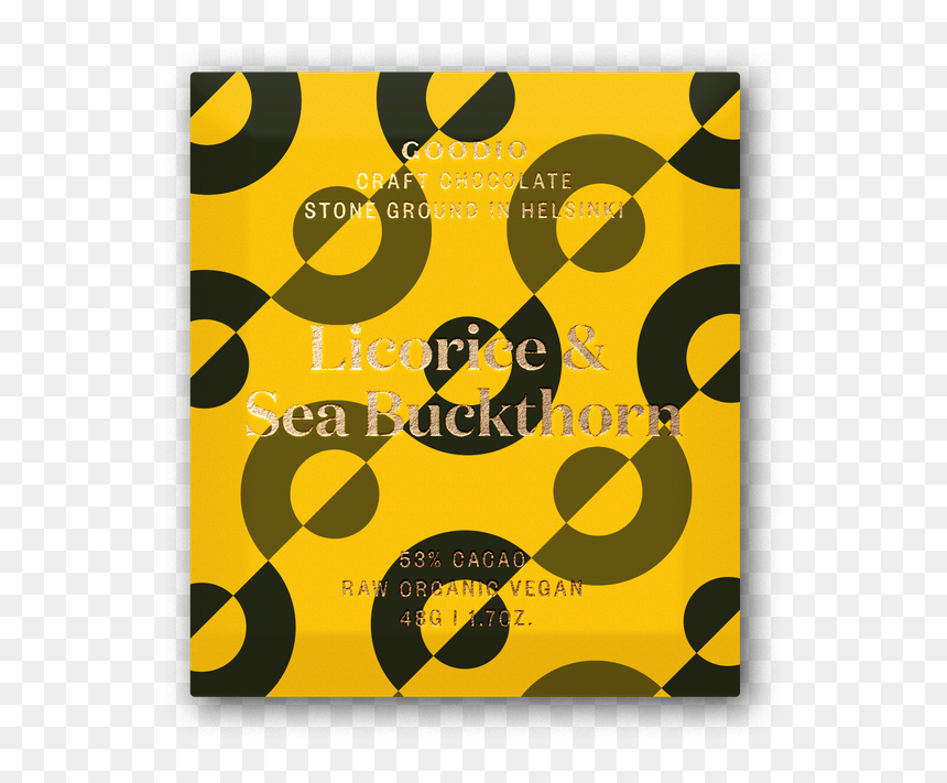 Licorice & Sea Buckthorn 53% - Goodio Chokolade, HD Png Download - licorice png