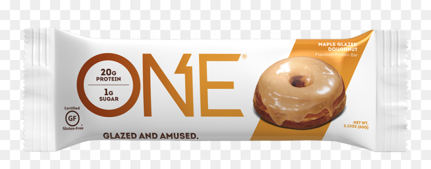 Maple Glazed Doughnut Bar - One Cinnamon Roll Protein Bar, HD Png Download - glazed donut png