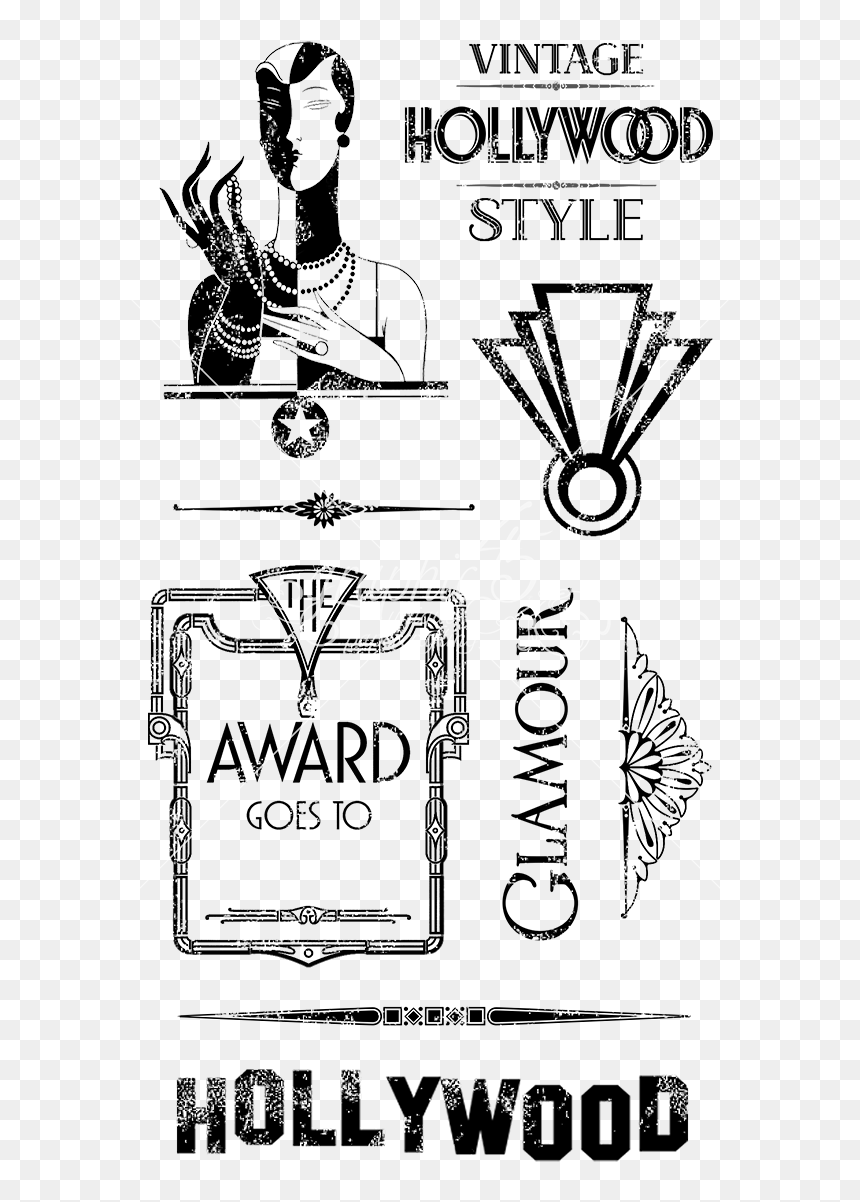 Hollywood Ink Stamps, HD Png Download - vintage stamp png