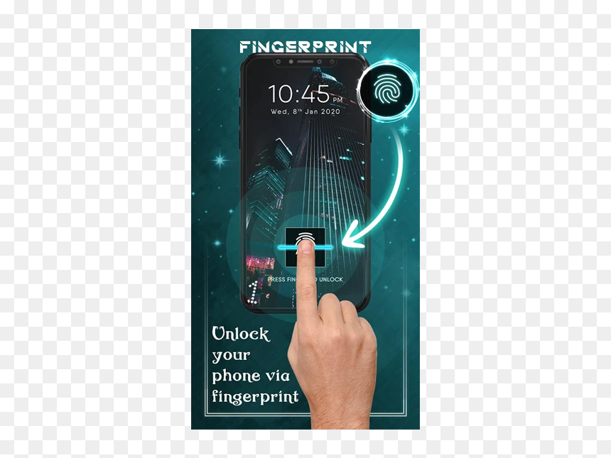 Hand Mockup - Flyer, HD Png Download - slide to unlock png
