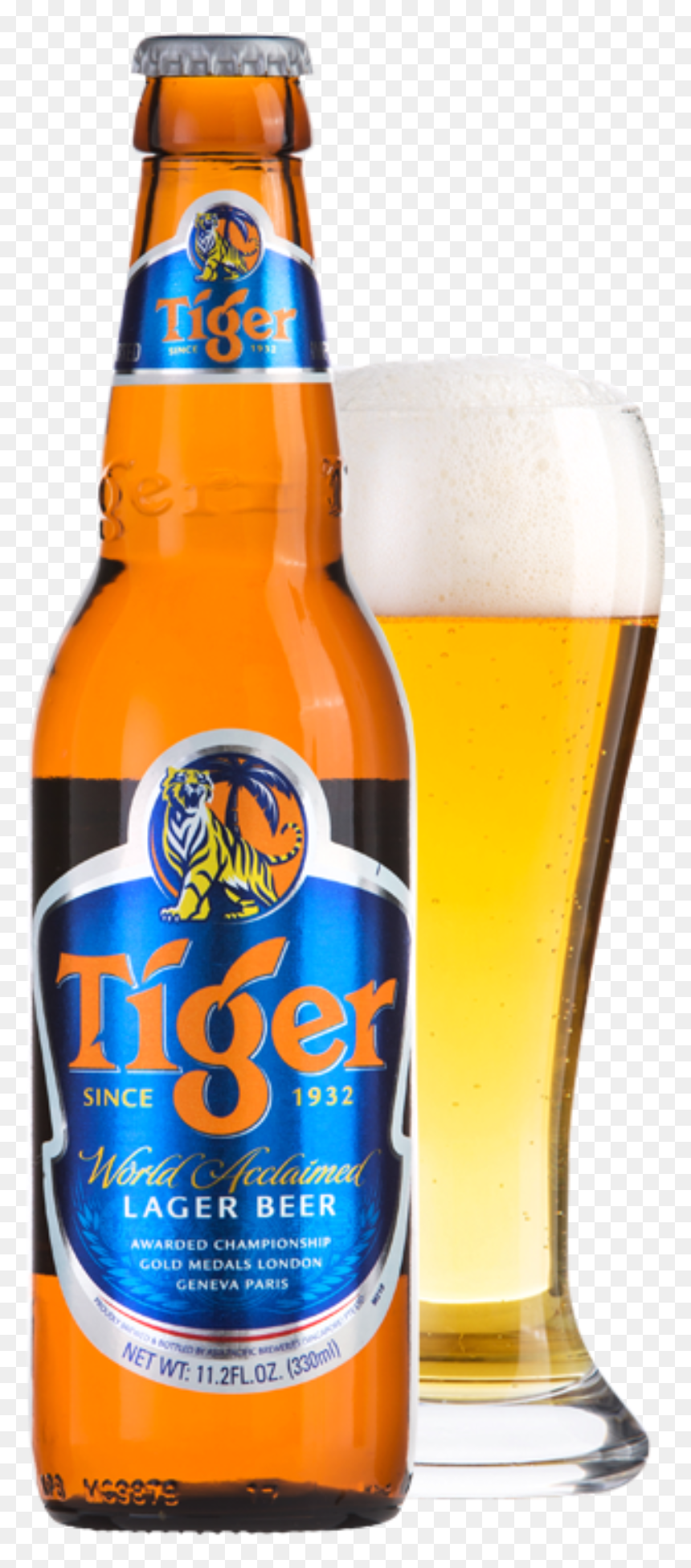 Tiger Beer Bottle Png, Transparent Png - cerveja png