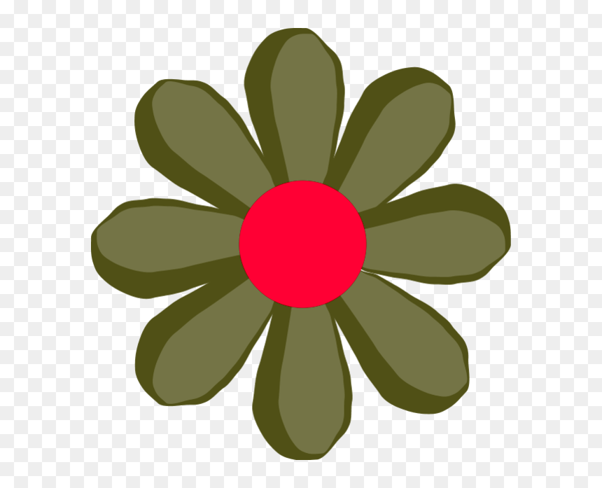 Brown Flower Clip Art - Flower Clip Art, HD Png Download - plumeria flower png