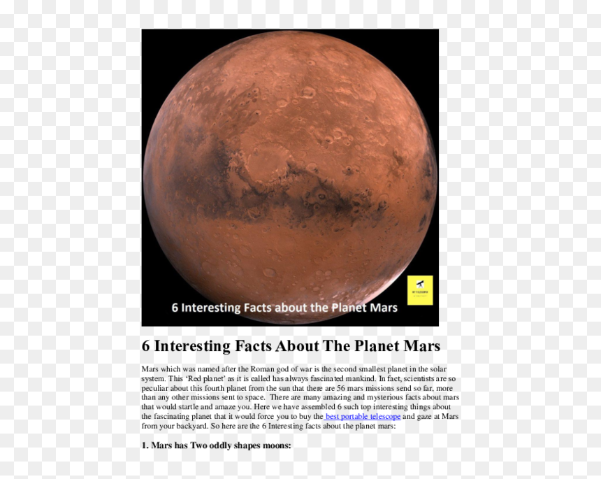 Mars, HD Png Download - mars planet png
