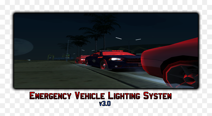 Supercar, HD Png Download - police light png