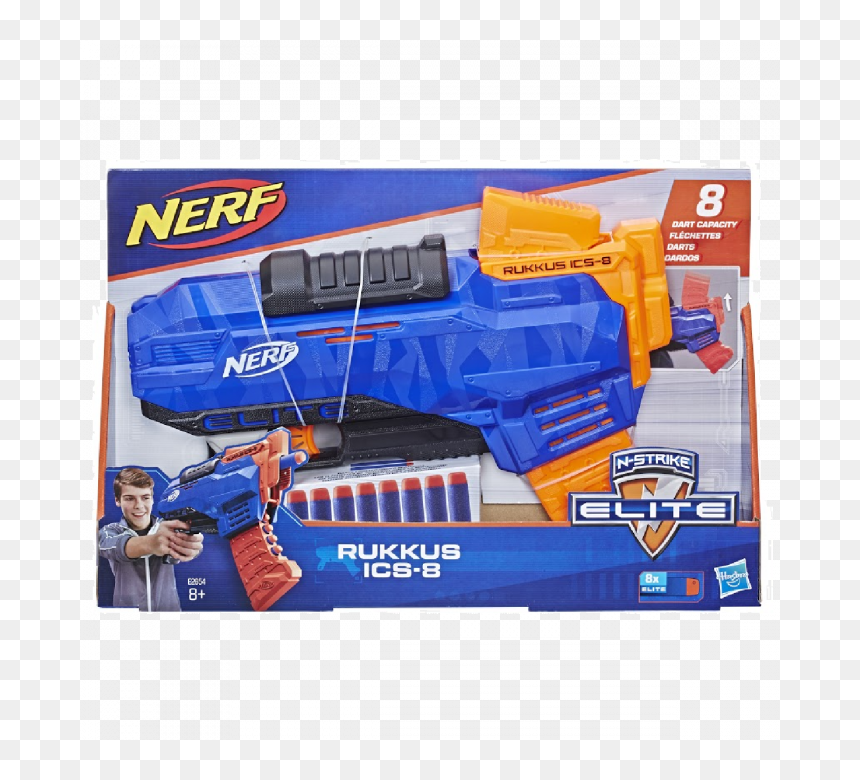 Nerf Rukkus Ics 8, HD Png Download - nerf bullet png