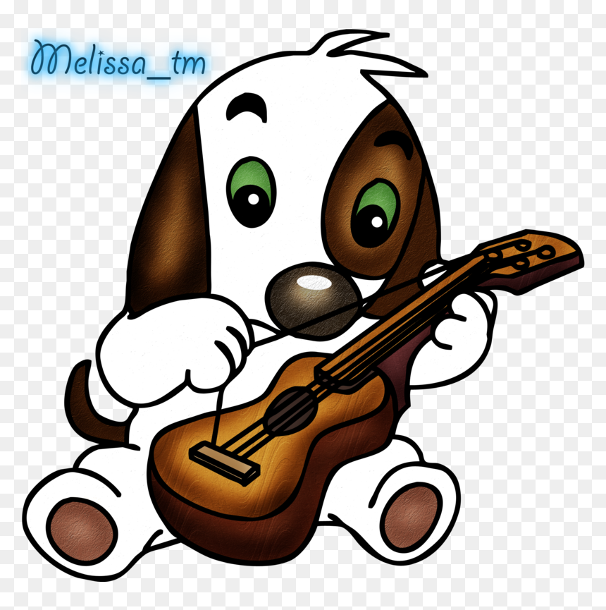 Cute Clipart Guitar - Can T Play The Guitar, HD Png Download - cartoon guitar png