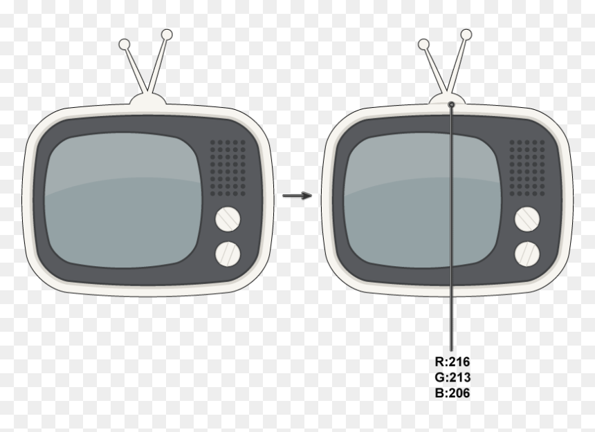 Television Set, HD Png Download - retro television png