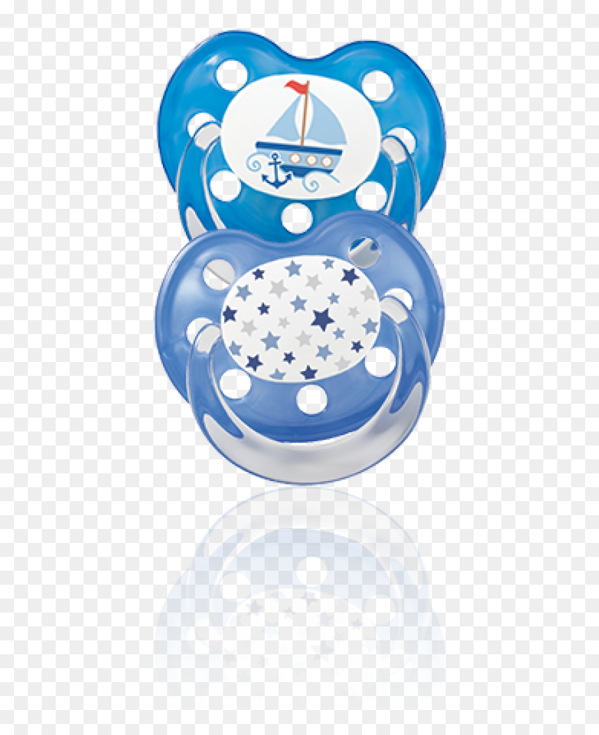 Baby Nova Silicon Orthodontic Pacifier Deco 2 Pcs Size - Illustration, HD Png Download - baby pacifier png