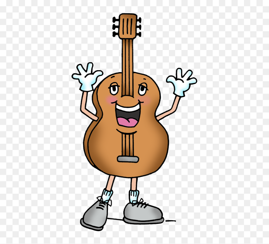 Cartoon, HD Png Download - cartoon guitar png
