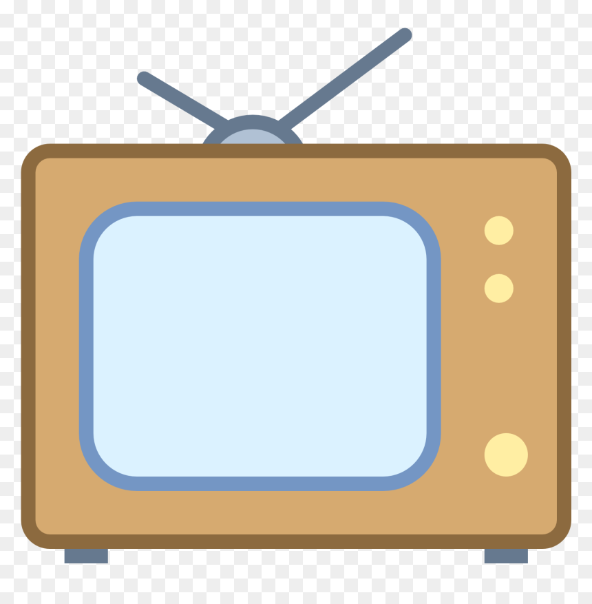 Icon Old Television Png, Transparent Png - retro television png