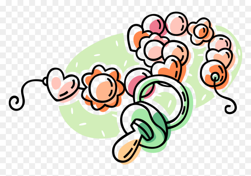 Vector Illustration Of Newborn Infant Baby Pacifier - Clip Art, HD Png Download - baby pacifier png