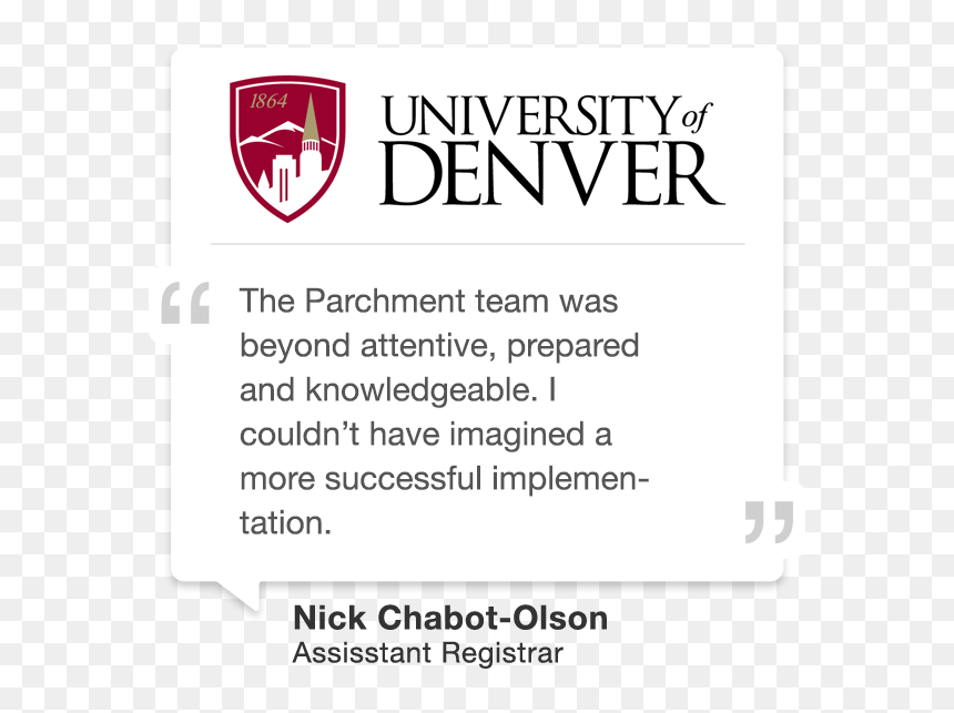 Testimonial Denver He - Poster, HD Png Download - parchment banner png