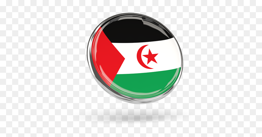 Round Icon With Metal Frame - Flag, HD Png Download - western frame png