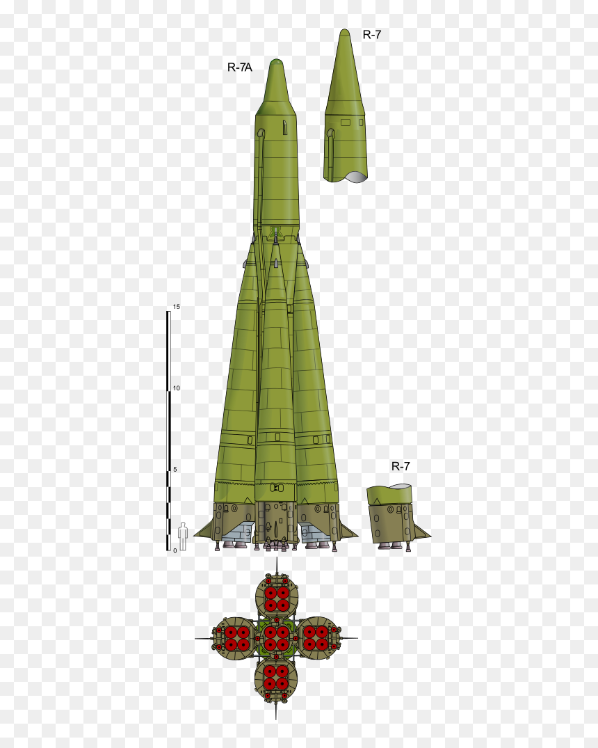 R7 Semyorka, HD Png Download - nuclear missile png