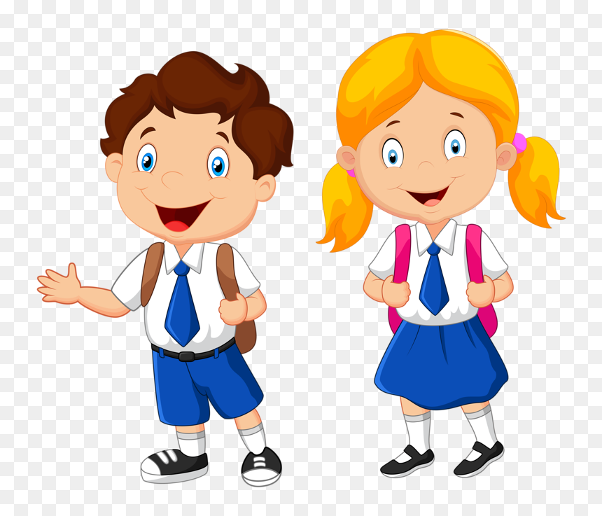 School Uniform Clipart, HD Png Download - niños jugando png