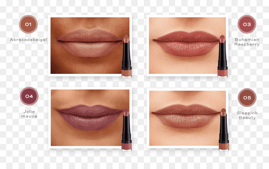 Bourjois Rouge Fabuleux Swatches, HD Png Download - lipstick smudge png