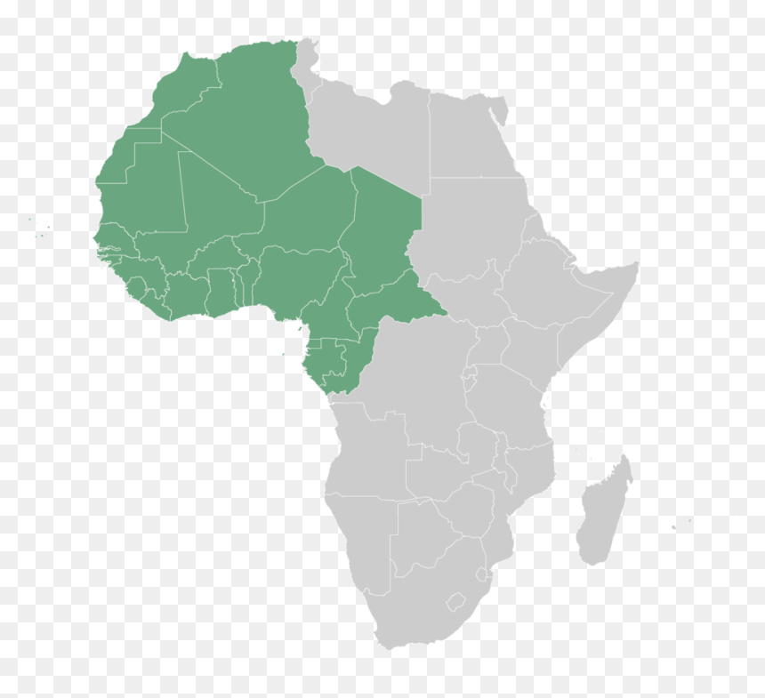 Waca-01 - Africa Map Vector Png, Transparent Png - map of africa png