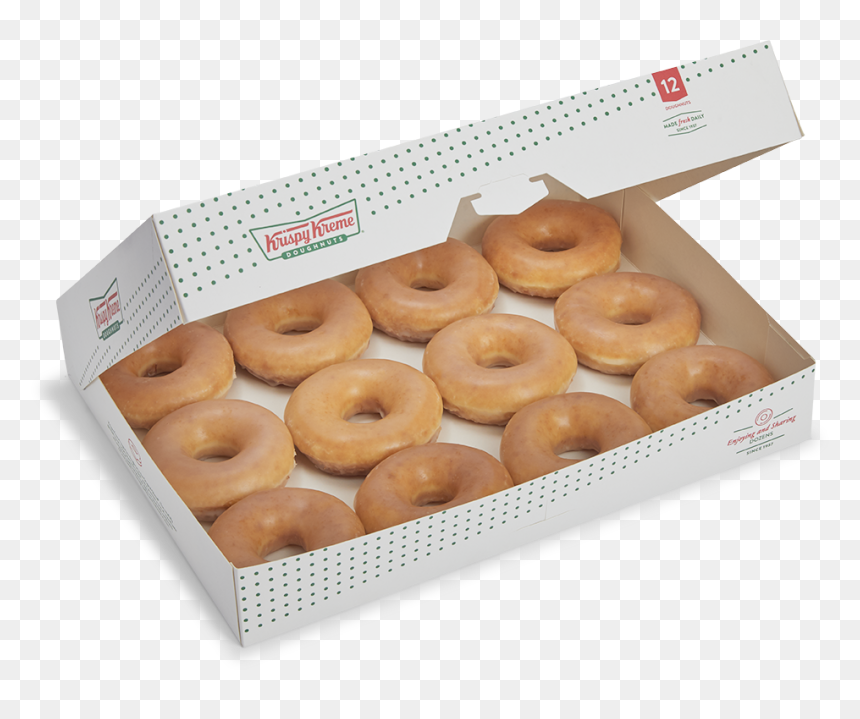 Favourites Assorted Dozen Krispy Kreme, HD Png Download - glazed donut png