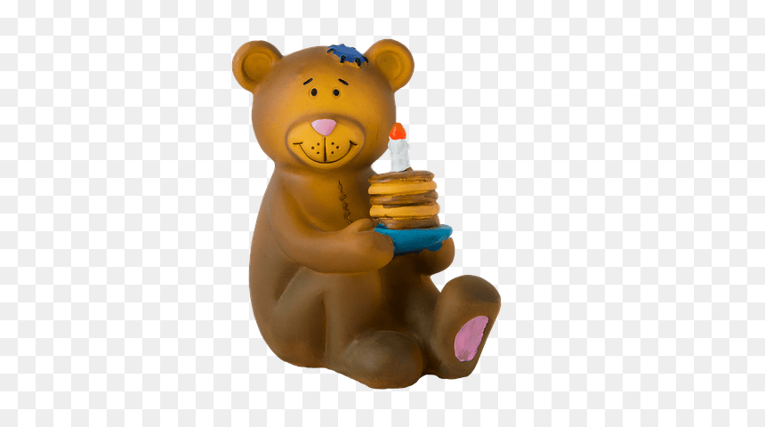 Bear With Cake - Teddy Bear, HD Png Download - buzz lightyear flying png