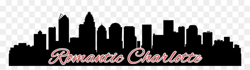 Charlotte Skyline Silhouette Png, Transparent Png - charlotte skyline silhouette png