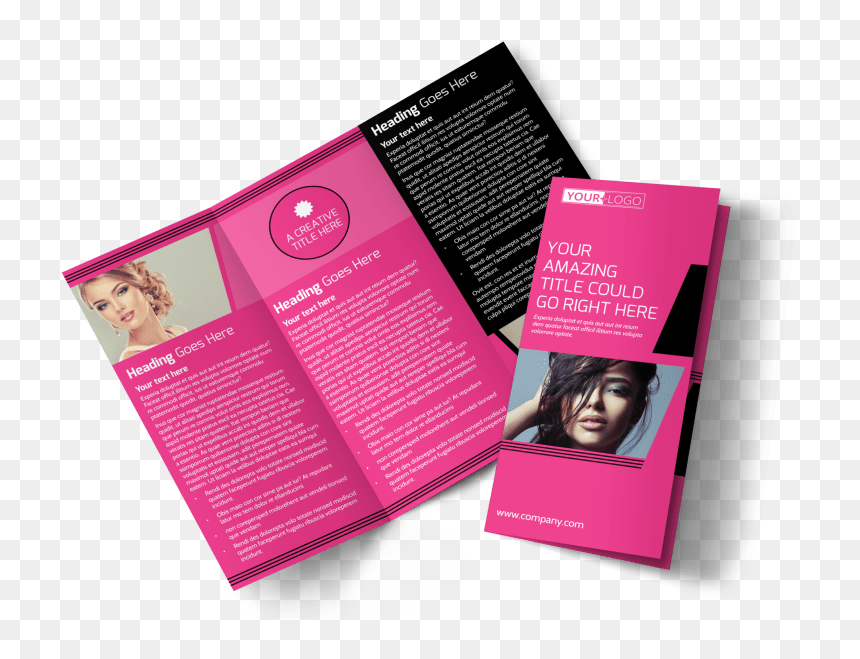 The Beauty Parlour Brochure Template Preview - Tri Fold School Brochure, HD Png Download - brochures png