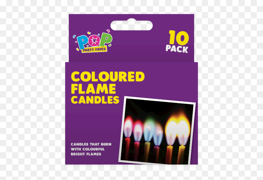 Coloured Flame Candles - Flame, HD Png Download - purple flames png