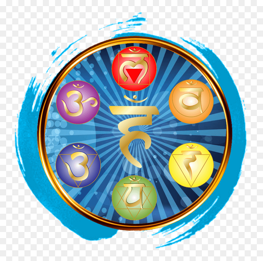 The Symbols Are Of The 7 Major Chakras - Zen Circle, HD Png Download - chakras png