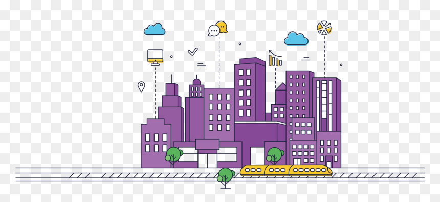 Metropolitan Area, HD Png Download - future city png