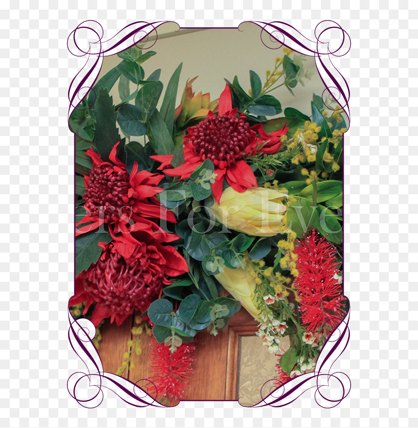 Katherine Wedding Arbor Arch Table Decoration Garland - Red Ginger, HD Png Download - wedding arch png