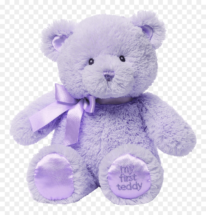 The Purple Teddy Bear - Purple Teddy Bear Png, Transparent Png - stuffed bear png