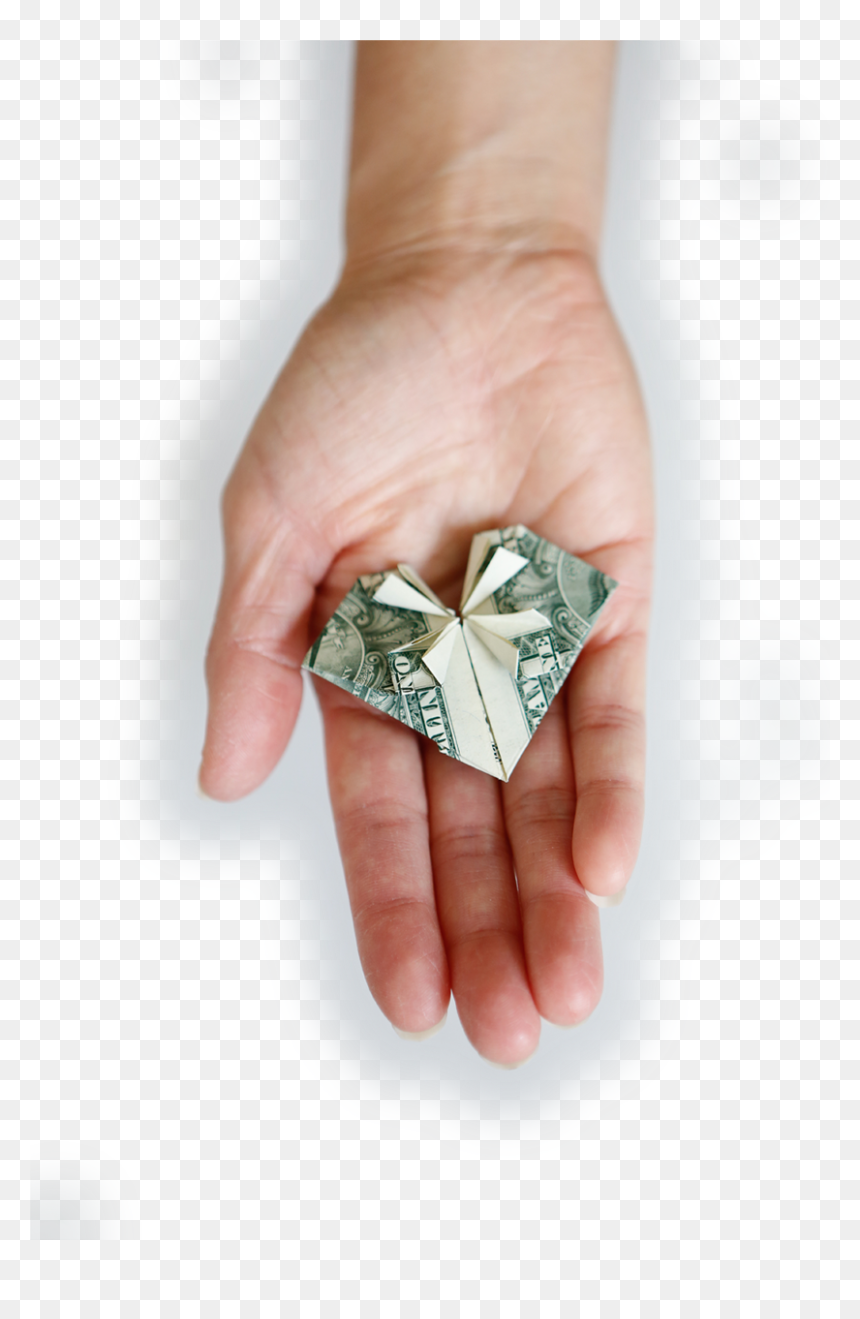 Nonprofit Marketing Hand With Money , Png Download - Pre-engagement Ring, Transparent Png - hand with money png