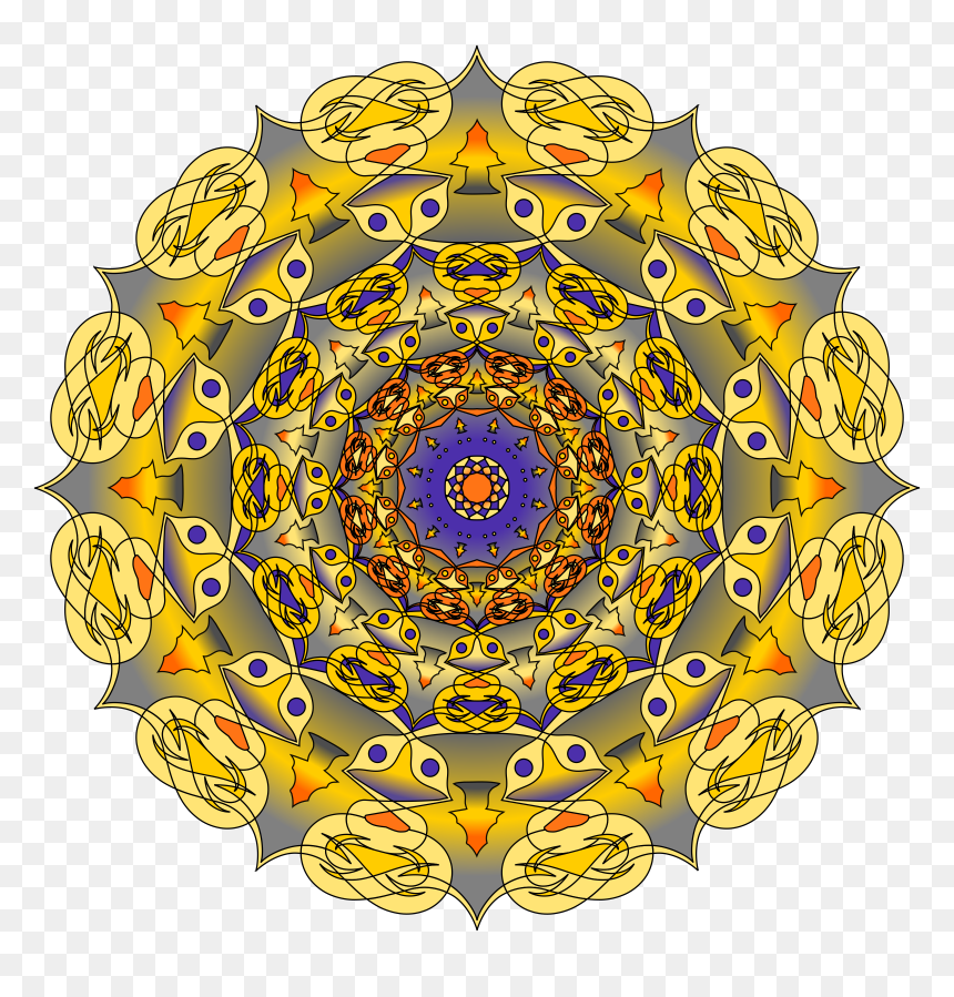 Purple And Gold Mandala Clip Arts - Mandala, HD Png Download - gold dice png
