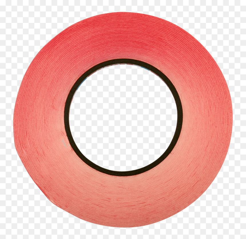Tesa 4965 Double-sided Adhesive Red Tape - Circle, HD Png Download - red tape png