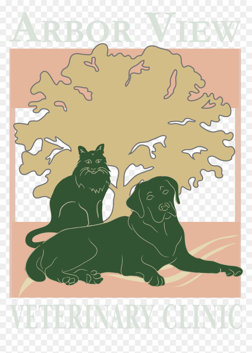 Arbor View Veterinary Clinic-footerlogo - Illustration, HD Png Download - wolf teeth png