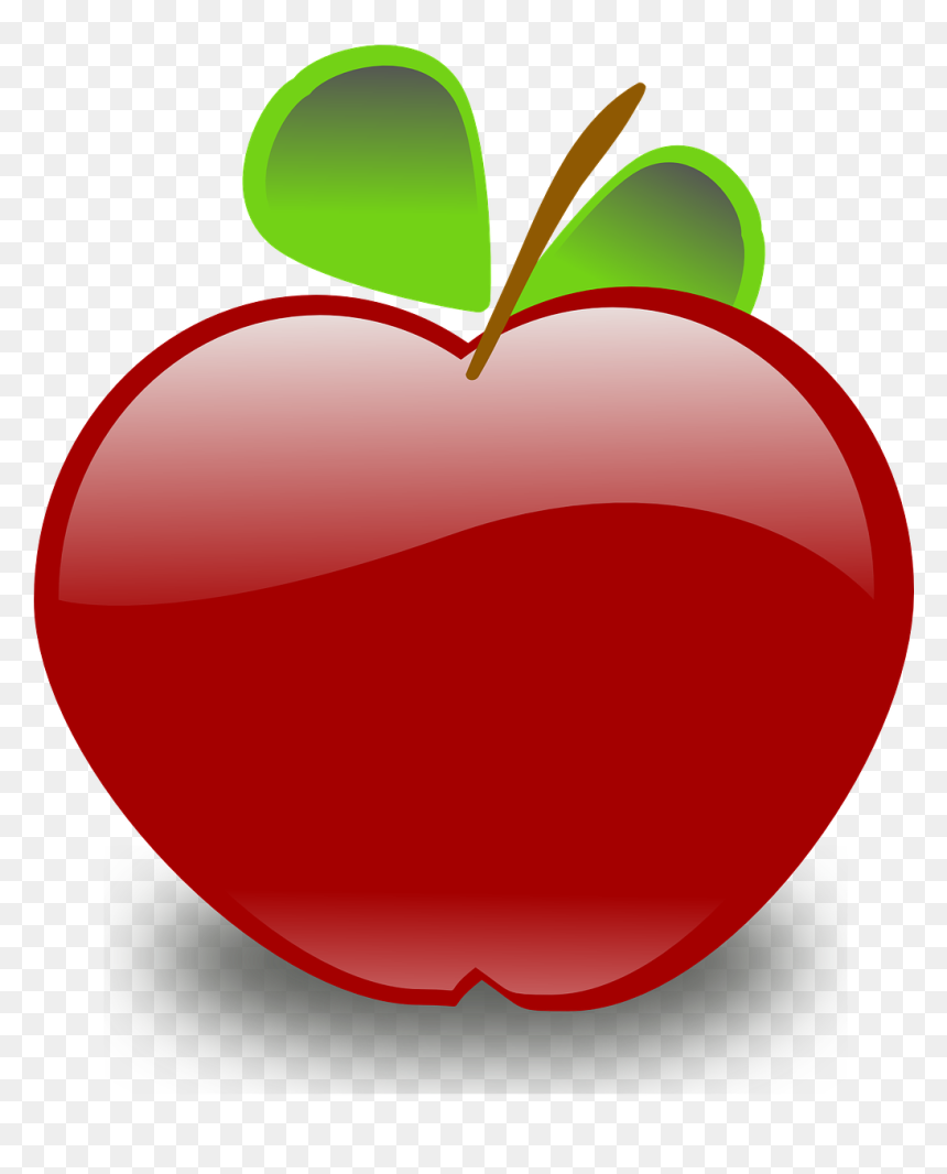 Red Apple Fruit Leaves Food Png Image - Apple Clip Art, Transparent Png - apple png transparent