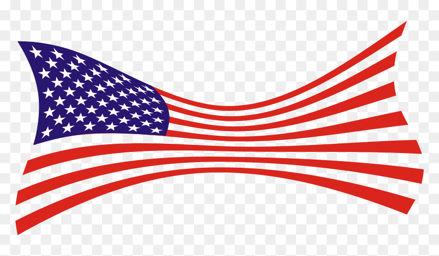 American Flag - Waving American Flag Clip Art, HD Png Download - american flag png file