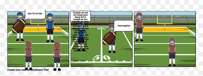 Comic About Leadership Sports, HD Png Download - cartoon football png