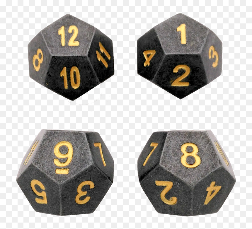 4 Pack Of D12 - Dice Game, HD Png Download - gold dice png