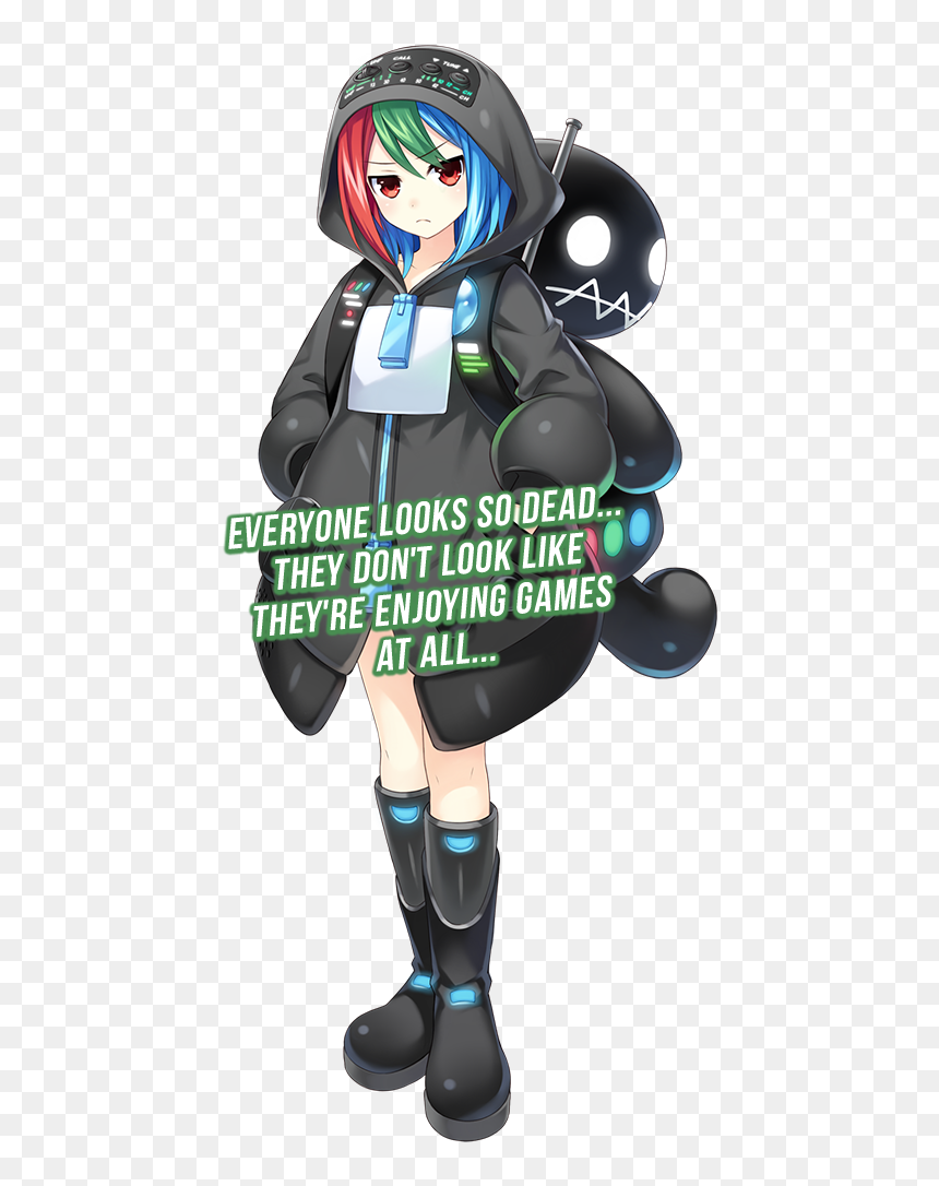 Neptune Vs Sega Hard Girl, HD Png Download - gamer girl png