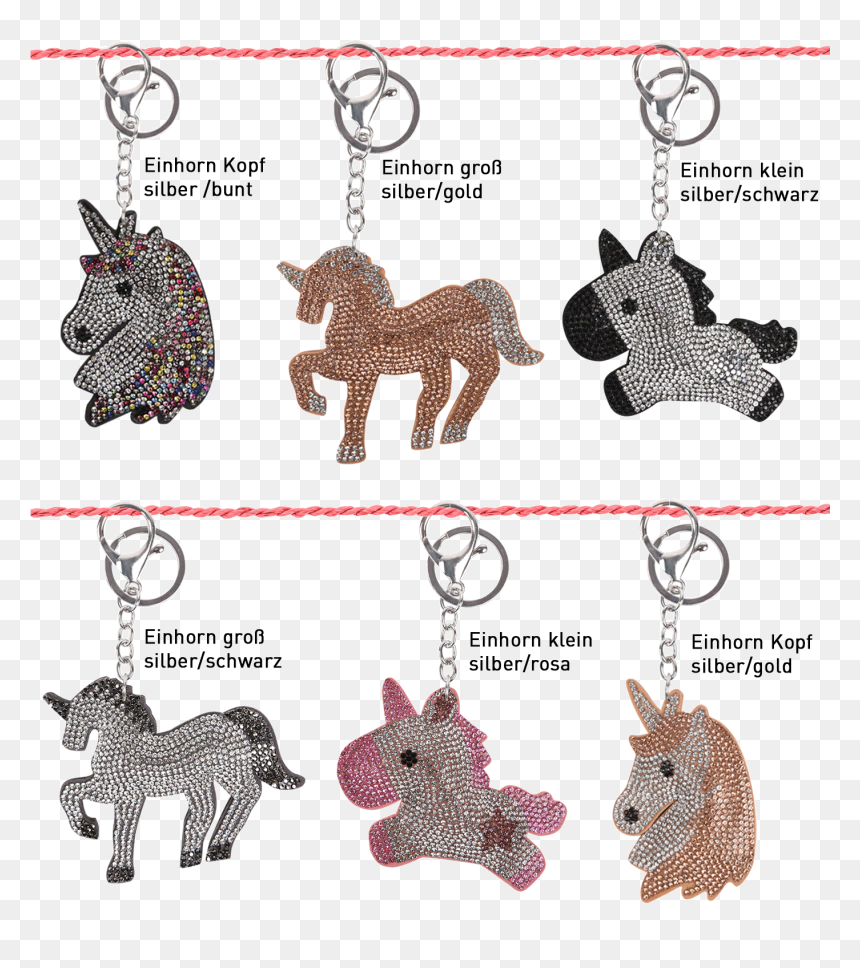 Unicorn Pendant - Keychain, HD Png Download - gold unicorn png