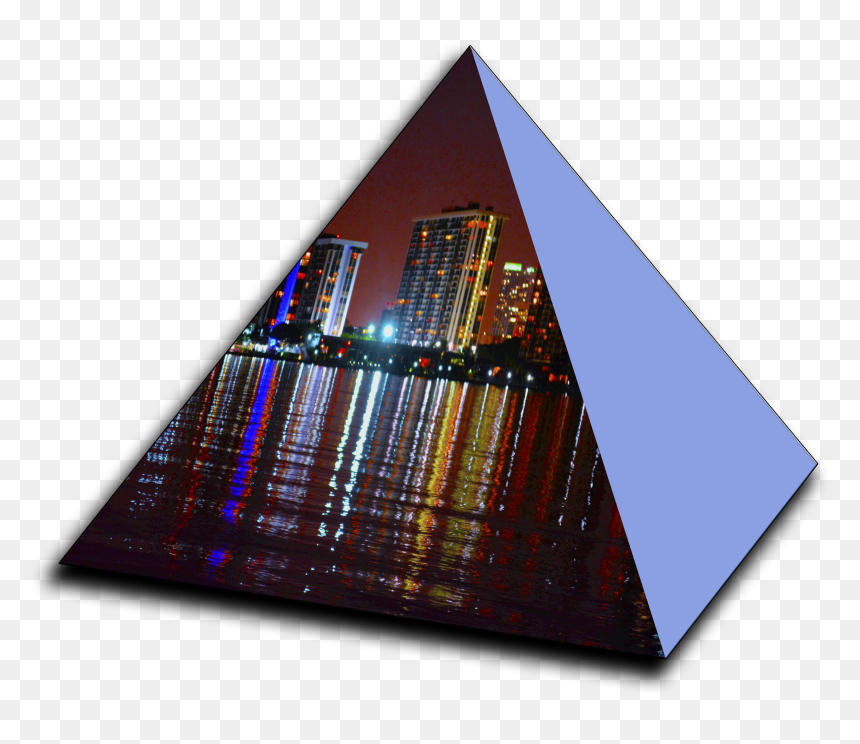 Hobie Biscayne 3d Pyramid - 3d Triangle Png, Transparent Png - 3d pyramid png