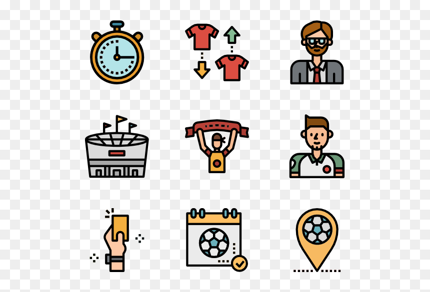 Thailand Icons, HD Png Download - cartoon football png