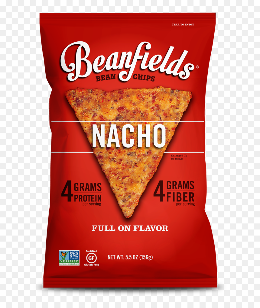 Beanfields Bean & Rice Chips Sea Salt, HD Png Download - nacho png