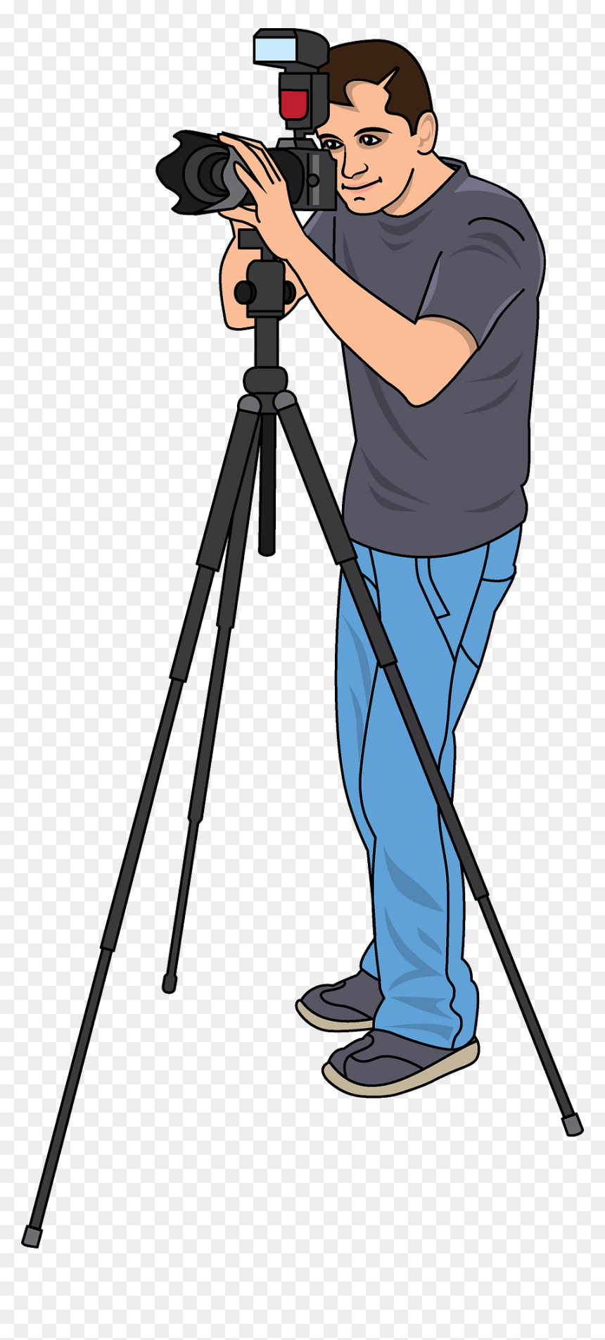 Tripod, HD Png Download - cameraman png