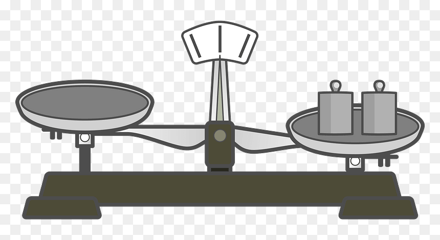 Roberval Balance Clipart - Illustration, HD Png Download - balance scale png