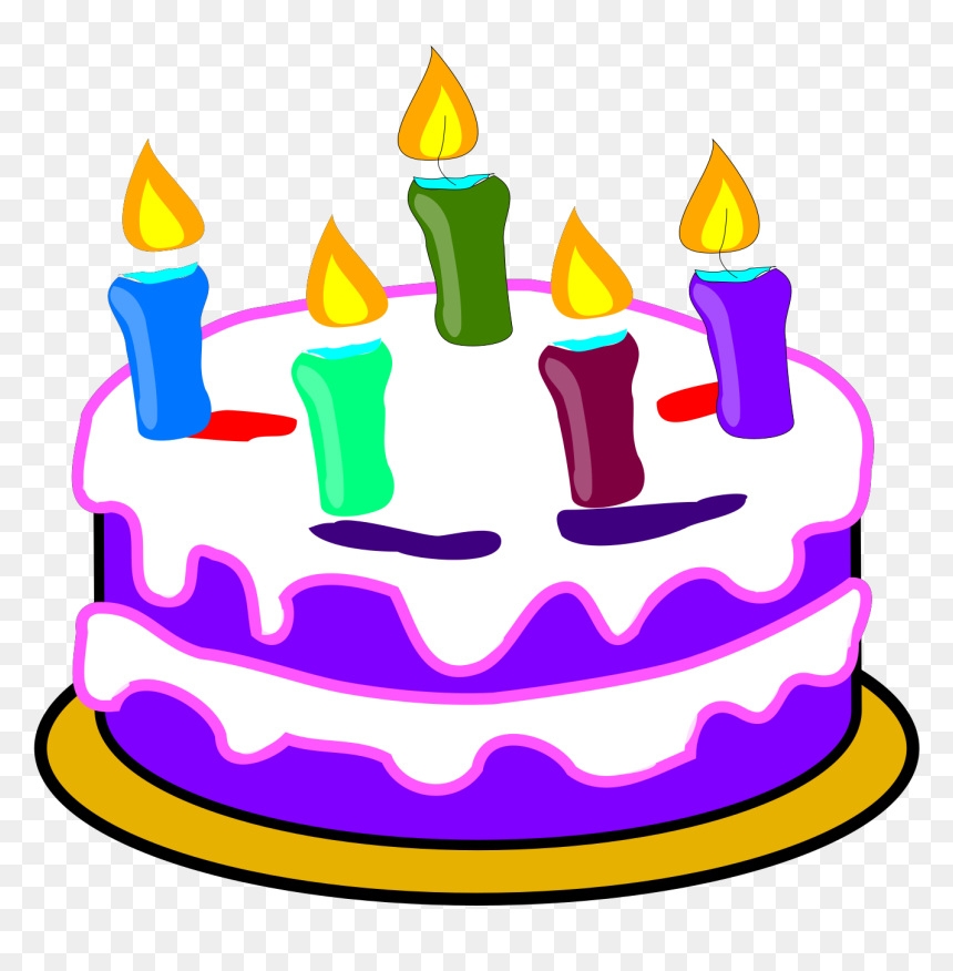 Birthday Cake Clip Art, HD Png Download - birthday cake clipart png