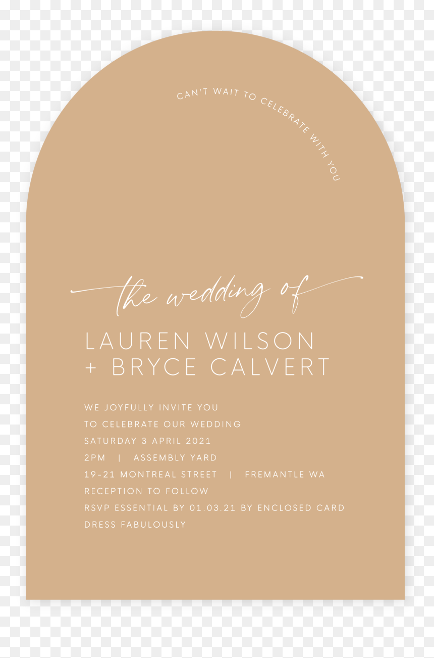The Wedding -arch, White Ink On Biscotti - Calligraphy, HD Png Download - wedding arch png