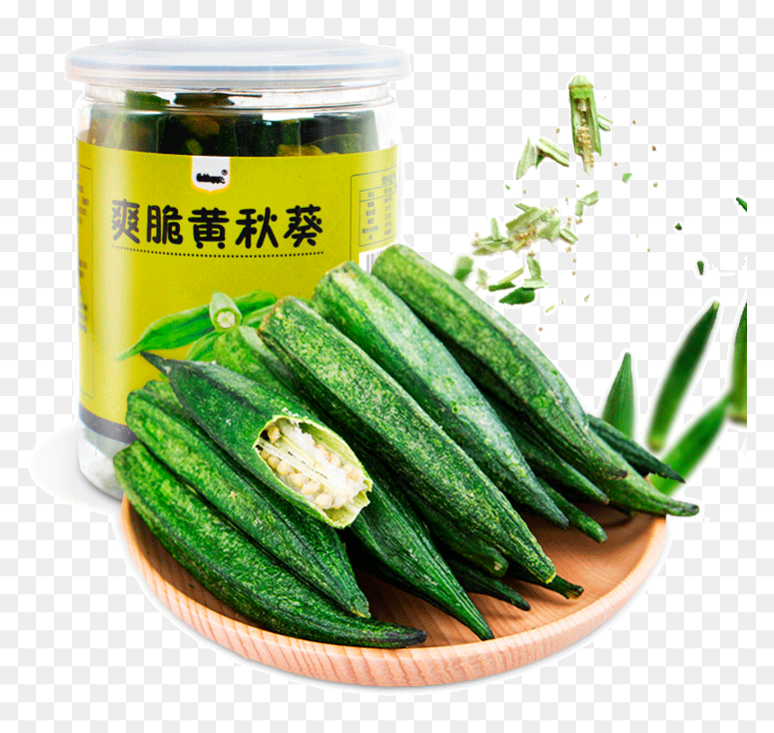 Fresh Secret Crispy Okra Dried Dried Mango Dried Figs - Okra, HD Png Download - okra png