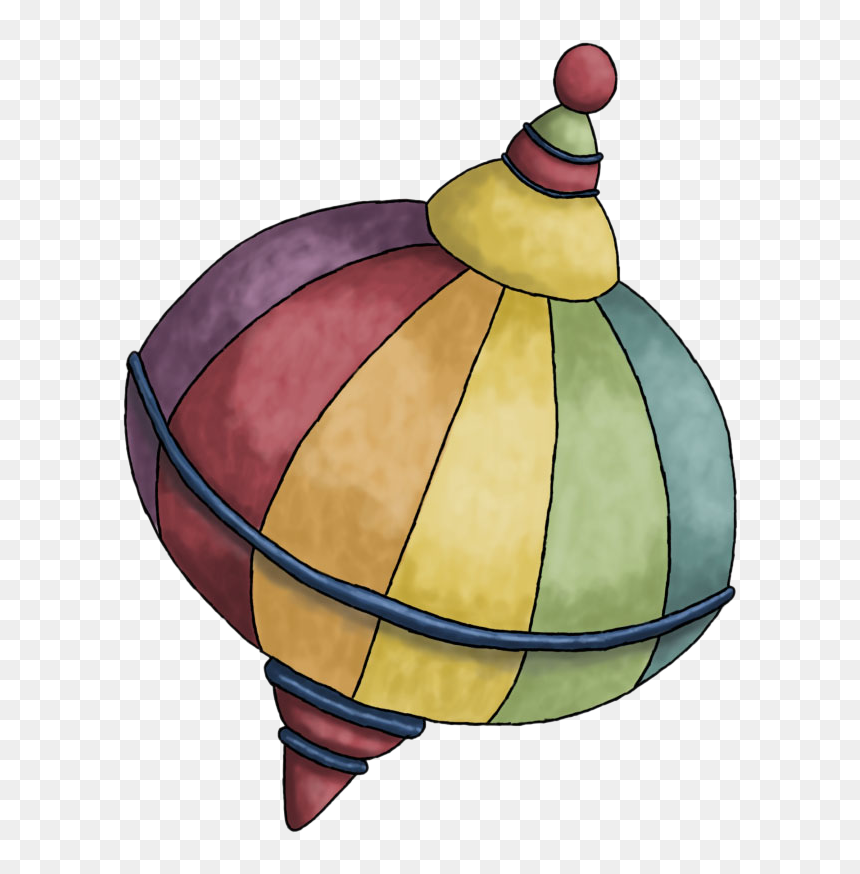 Transparent Spinning Top Clipart - Spinning Tops In Art, HD Png Download - toys clipart png