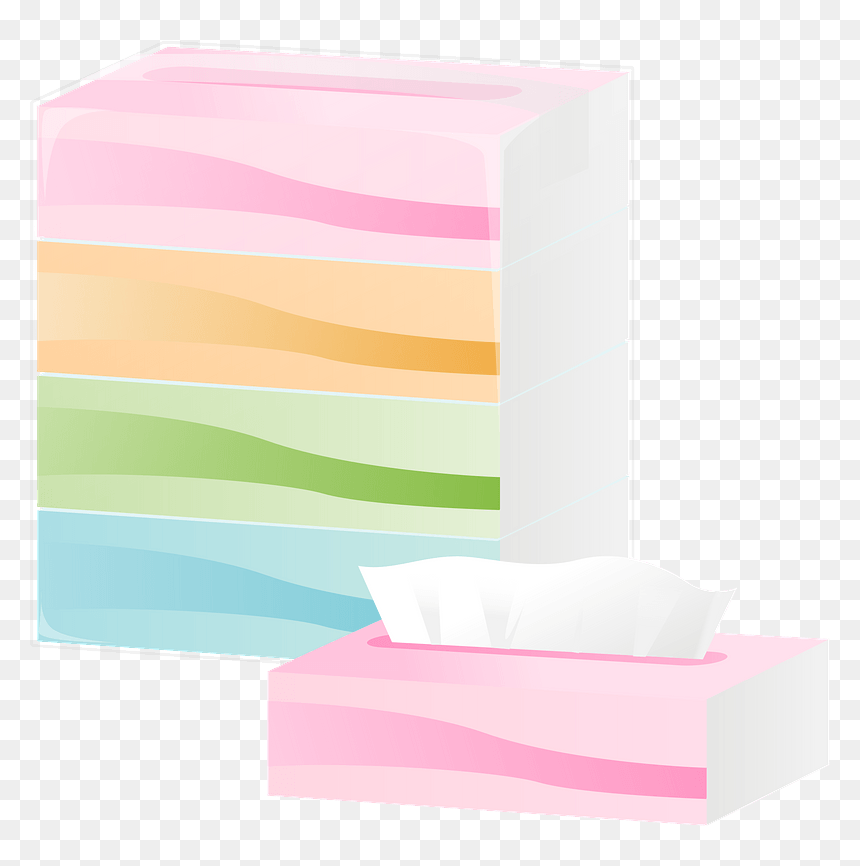 Facial Tissues Clipart - Paper, HD Png Download - tissues png